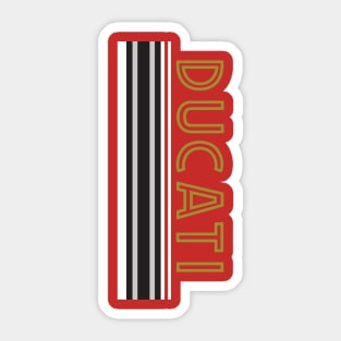 Ducati - Vertical Stripes Sticker